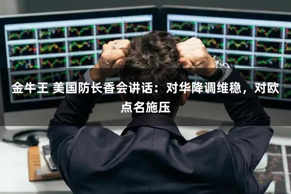金牛王 美国防长香会讲话：对华降调维稳，对欧点名施压