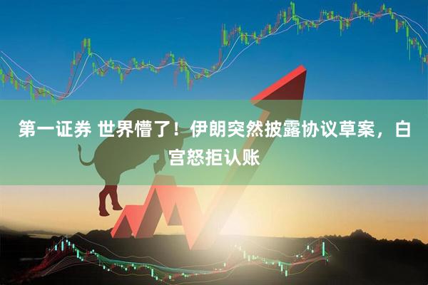 第一证券 世界懵了！伊朗突然披露协议草案，白宫怒拒认账